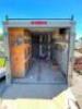 DESCRIPTION: 2002 12' HAUL-LITE ENCLOSED TRAILER BRAND/MODEL: HAUL-LITE INFORMATION: HAS BUILT IN WOOD SHELVING INSIDE (SEE PHOTOS) VIN: 159500E202116 - 19
