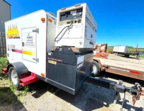 DESCRIPTION: 2011 THAWZALL HEATZONE H250SL TOWABLE HEATER W/ WHISPERWATT 7000 SUPER-SILENT DIESEL GENERATOR BRAND/MODEL: THAWZALL H250SL INFORMATION: