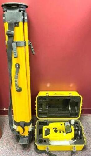 DESCRIPTION: GEOMAX ZIPP 02 DIGITAL THEODOLITE W/ CARRYING CASE AND TRIPOD BRAND/MODEL: GEOMAX ZIPP 02 LOCATION: OFFICE QTY: 1