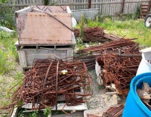 DESCRIPTION: LARGE ASSORTMENT OF VARIOUS REBAR AS SHOWN LOCATION: BACK LOT QTY: 1