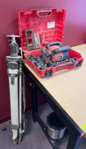DESCRIPTION: ROTATING LASER LEVEL WITH STAND BRAND/MODEL: HILTI PR 2-HS QTY: 1