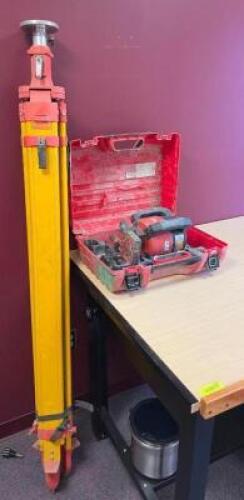 DESCRIPTION: ROTATING LASER LEVEL WITH STAND BRAND/MODEL: HILTI PR 2-HS QTY: 1