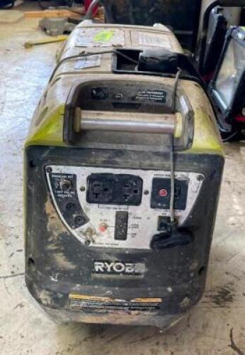 DESCRIPTION: GAS POWERED INVERTER GENERATOR BRAND/MODEL: RYOBI INFORMATION: PULL CORD DOESN�T HAVE ANY TENSION QTY: 1