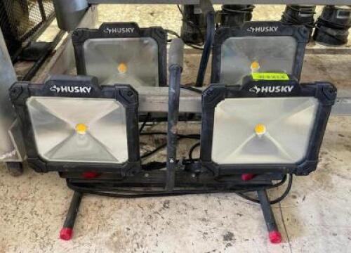 DESCRIPTION: (2) DUAL HEAD LED SHOP LIGHTS BRAND/MODEL: HUSKY QTY: 2
