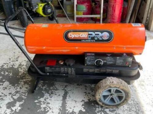 DESCRIPTION: 135,000 BTU PORTABLE FORCED AIR HEATER BRAND/MODEL: DYNA-GLO PRO QTY: 1