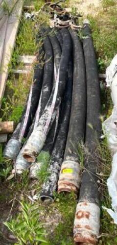 DESCRIPTION: (7) VARIOUS STEEL BOND BOOM HOSES INFORMATION: INCLUDES CLAMPS, SEE PHOTOS LOCATION: BACK LOT QTY: 7