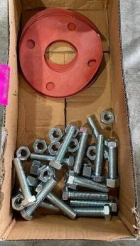 BOX OF ASSORTED TOILET HARDWARE