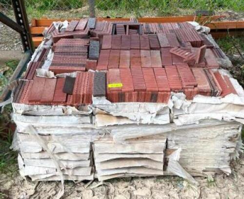 DESCRIPTION: PALLET OF LANDSCAPING BRICK CAPS LOCATION: BACK LOT: PALLET RACKING QTY: 1
