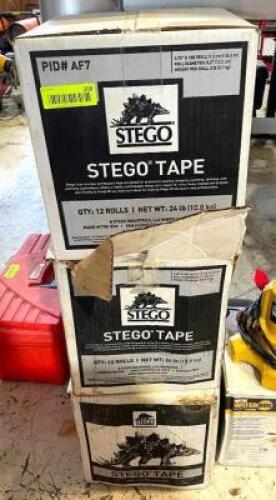 DESCRIPTION: (3) STEGO AF7 TAPE (12-PACK) LOCATION: WAREHOUSE QTY: 3