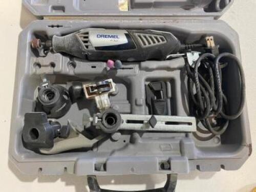 DESCRIPTION: DREMEL 4000 POWER TOOL W/ CASE. BRAND / MODEL: DREMEL 4000 LOCATION SHOP QTY: 1