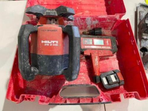DESCRIPTION: HILTI PR 2-HS ROTATING LASER BRAND / MODEL: HILTI PR 2-HS LOCATION SHOP QTY: 1