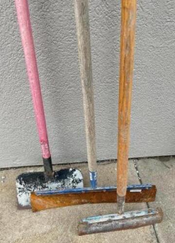 DESCRIPTION: (3) ASSORTED SCRAPPING TOOLS THIS LOT IS: SOLD BY THE PIECE. LOCATION SHOP QTY: 3