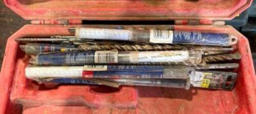 DESCRIPTION: TOOL CASE WITH ASSORTED MASONRY DRILL BITS QTY: 1