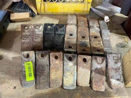 DESCRIPTION: (15) ASSORTED BUCKET TEETH. THIS LOT IS: ONE MONEY LOCATION SHOP QTY: 1
