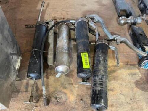 DESCRIPTION: (4) ASSORTED GREASE GUNS THIS LOT IS: SOLD BY THE PIECE. LOCATION SHOP QTY: 4