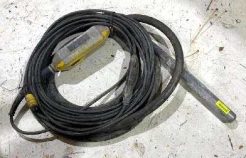 DESCRIPTION: CONCRETE VIBRATOR FLEX SHAFT CABLE HEAD WITH LONG REACH QTY: 1