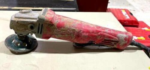 DESCRIPTION: 4-1/2" ELECTRIC ANGLE GRINDER BRAND/MODEL: MILWAUKEE QTY: 1