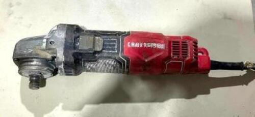 DESCRIPTION: 4-1/2" ELECTRIC ANGLE GRINDER BRAND/MODEL: CRAFTSMAN CMEG100 QTY: 1