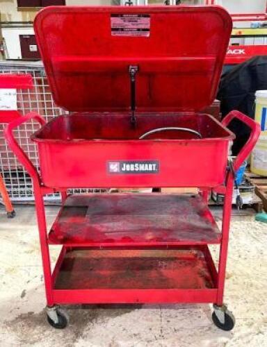 DESCRIPTION: JOBSMART 20-GALLON PARTS WASHER BRAND/MODEL: JOBSMART SIZE: 20 GALLON LOCATION: WAREHOUSE QTY: 1