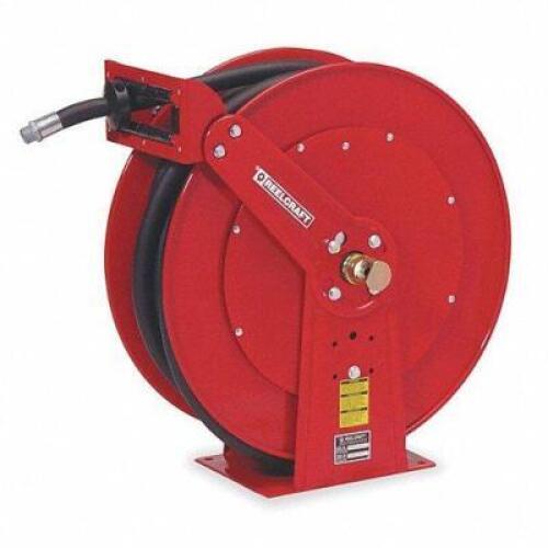 DESCRIPTION (1) SPRING RETURN HOSE REEL BRAND/MODEL REELCRAFT #5PG08 ADDITIONAL INFORMATION RETAILS FOR $1054.93 SIZE 50 FT CAP ITEM ACROSS THE STREET