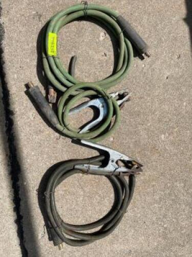 DESCRIPTION: (3) - SMALL WELDING LEADS THIS LOT IS: SOLD BY THE PIECE QTY: 3