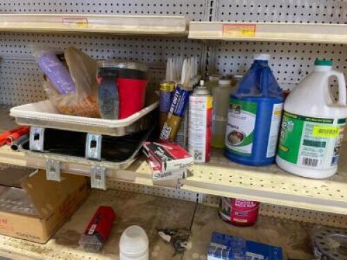 DESCRIPTION: (1) LOT OF CLEANING AND PAINTING SUPPLIES. THIS LOT IS: ONE MONEY LOCATION SHOP QTY: 1