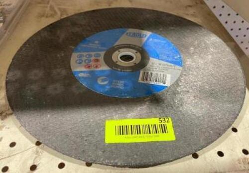 DESCRIPTION: (2) 12" CUT OFF WHEELS. THIS LOT IS: ONE MONEY LOCATION SHOP QTY: 1