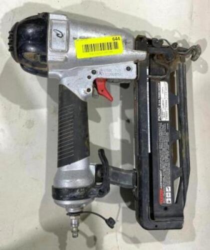 DESCRIPTION: 16 GAUGE PNEUMATIC NAILER BRAND/MODEL: PORTER-CABLE QTY: 1