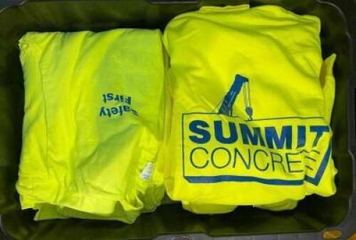 DESCRIPTION: ASSORTED T-SHIRTS, HOODIES AND RAIN JACKETS QTY: 1