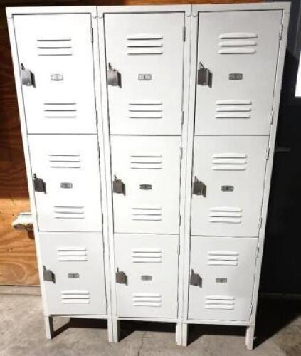DESCRIPTION&nbsp;9-SECTION METAL LOCKER SYSTEM QUANTITY&nbsp;1