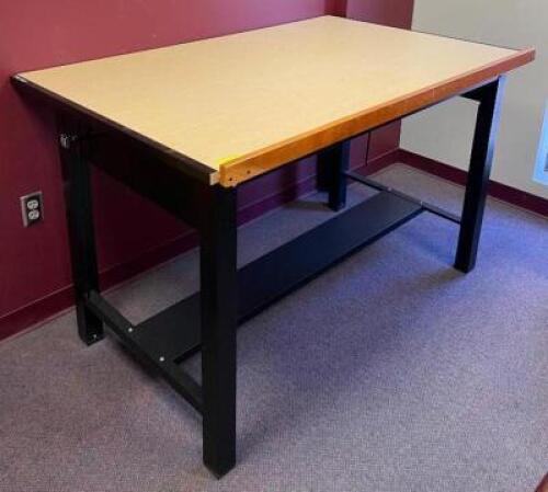 DESCRIPTION: DRAFTING TABLE SIZE: 60"X39" QTY: 1