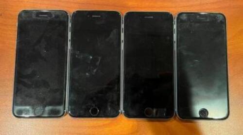 DESCRIPTION: (4) IPHONE INFORMATION: NO PASSCODE OR ICLOUD PASSWORD 8 QTY: 4