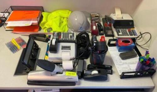 DESCRIPTION: ASSORTED OFFICE SUPPLIES AS SHOWN QTY: 1