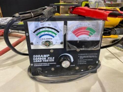 DESCRIPTION: 500 AMP CARBON PILE LOAD TESTER LOCATION: SHOP QTY: 1