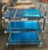 THREE TIER METAL UTILITY CART