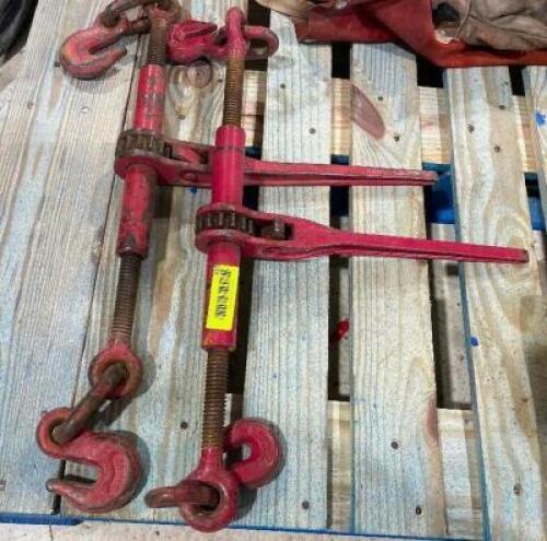 DESCRIPTION: (2) RATCHET CHAIN LEVERS LOCATION: SHOP QTY: 2