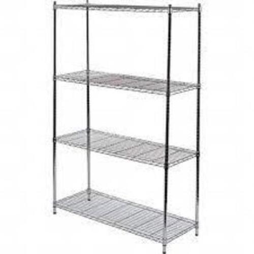 DESCRIPTION: (2) STORAGE SHELVES BRAND/MODEL: QUANTUM STORAGE SYSTEMS INFORMATION: WIRE, 4 SHELF RETAIL$: $590.64 EA SIZE: 36X12X74 QTY: 2