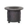 DESCRIPTION: (1) CROSSRIDGE GAS FIRE PIT BRAND/MODEL: HAMPTON BAY #1003836011 INFORMATION: BLACK FINISH/50,000 BTU RETAIL$: $249.99 EA SIZE: 35" DIAME