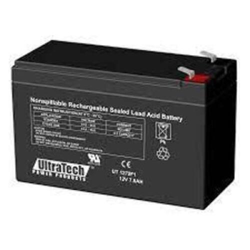 DESCRIPTION: (5) NONSPILLABLE RECHARGEABLE SEALED LEAD ACID BATTERY BRAND/MODEL: ULTRATECH #IM-1272F1 RETAIL$: $28.51 EA SIZE: 12V QTY: 5