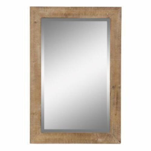 DESCRIPTION: (1) WOOD FRAME WALL MIRROR BRAND/MODEL: ASPIRE HOME ACCENTS INFORMATION: WOOD #6053 RETAIL$: $91.57 EA SIZE: 36"H 24"W .78"D QTY: 1
