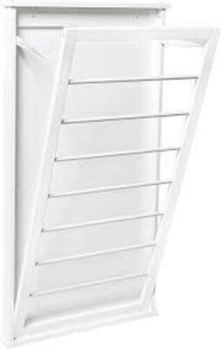 DESCRIPTION: (1) VERTICAL WALL MOUNTED DRYING RACK BRAND/MODEL: HONEY-CAN-DO #DRY-04445 INFORMATION: WHITE RETAIL$: $65.91 EA QTY: 1