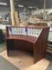 GLOBAL INDUSTRIAL 5 FT. CRESENT MOON RECEPTIONIST DESK - 3