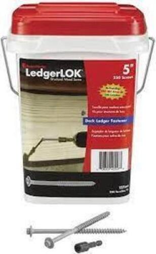 DESCRIPTION: (1) TUB OF (250) DECK LEDGER FASTENER SCREWS BRAND/MODEL: LEDGERLOK #TH67019 RETAIL$: 207.99 EA SIZE: 250 SCREWS QTY: 1