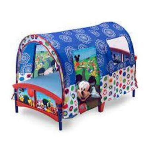 DESCRIPTION: (1) TODDLER TENT BED BRAND/MODEL: DELTA CHILDREN INFORMATION: MICKEY MOUSE RETAIL$: $112.00 EA QTY: 1