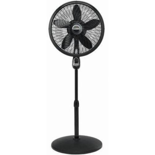 DESCRIPTION: (1) 3 SPEEDD OSCILLATING PEDESTL FAN BRAND/MODEL: LASKO 1823 RETAIL$: 44.99 SIZE: 18" QTY: 1