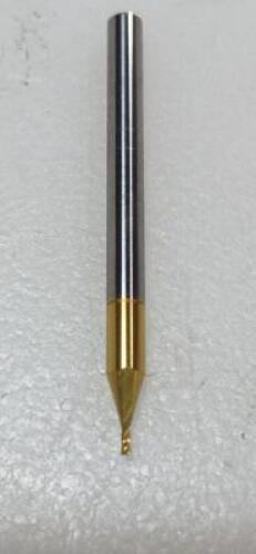 DESCRIPTION: (10) 170M 1/32" STUB END MILL BRAND/MODEL: GARR 170M INFORMATION: TiN COATED RETAIL$: 215 SIZE: 1/32" 9/13 QTY: 10