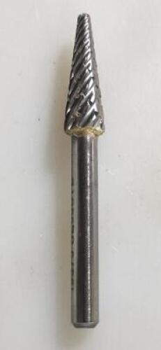 DESCRIPTION: (5) CARBIDE CUT BALL NOSE CONE BURR BRAND/MODEL: SGS PRO 19373 RETAIL$: $ 50.15 EA SIZE: 3/8" CUT DIAM 1/4" SD QTY: 5