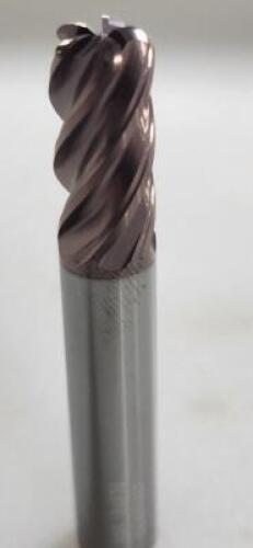 DESCRIPTION: (1) VARIABLE PITCH SOLID CARBIDE ROUGHING CORNER RADIUS END MILL INFORMATION: SGS 38824 RETAIL$: 72.89 SIZE: 3/8" CUT/SHANK, 3/4" LOC QTY
