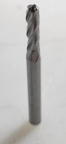 DESCRIPTION: (2) SOLID CARBIDE BALL END MIL BRAND/MODEL: HERTEL 88247085 RETAIL$: 28.56 SIZE: 5/32" 9/16" LOC QTY: 2