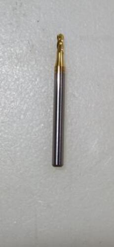DESCRIPTION: (2) SOLID CARBIDE SQ END MILL BRAND/MODEL: HERTEL 74610304 RETAIL$: 22.2 SIZE: 5/64" DIA 3/16" LOC QTY: 2